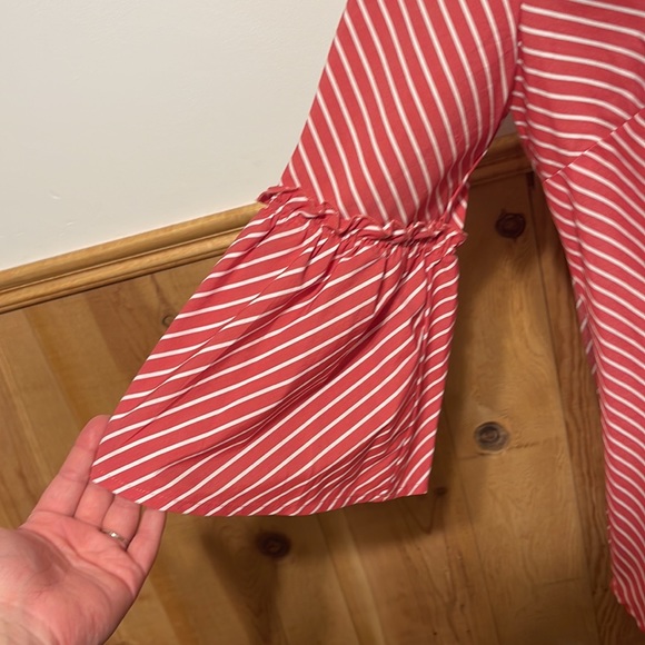 Anne Klein Button Down 3/4” Bell Sleeve Shirt - Picture 4 of 11